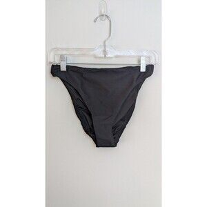 J.Crew Ribbed High-rise Classic Cheeky Bikini Bottom Black Size XS/Small NWT